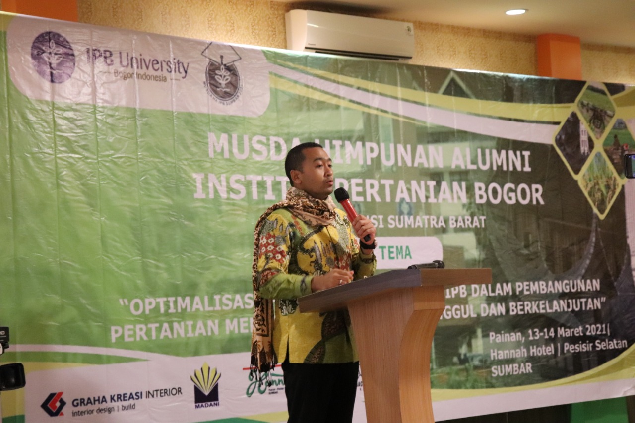 Wagub Sumbar Audy Joinaldy Buka Peresmian Kegiatan Musda Himpunan Alumni IPB.