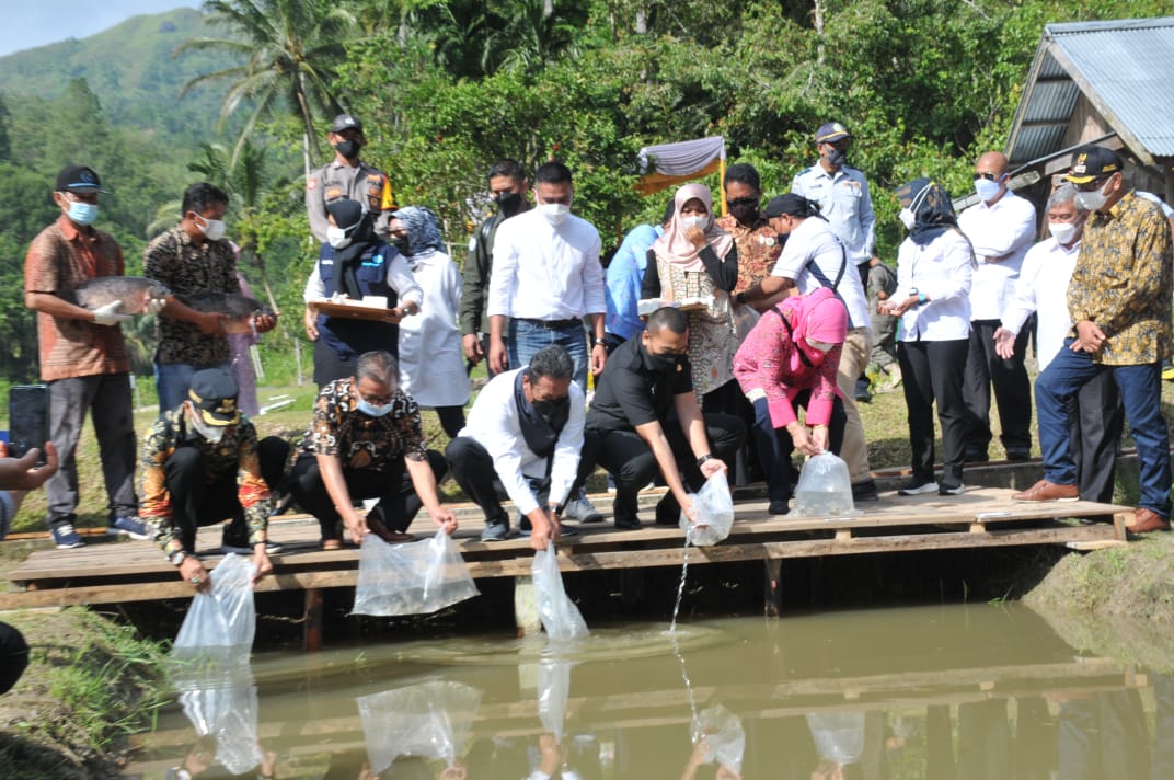 Menteri KKP RI Kunjungi Kampung Gurami Bima Anakocia Nagari Suliki