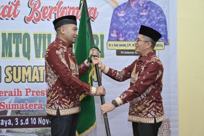 Plt Gubernur Sumbar Targetkan Sumbar Masuk 3 Besar dalam MTQ Ke- VII Korpri Nasional di Palangkaraya